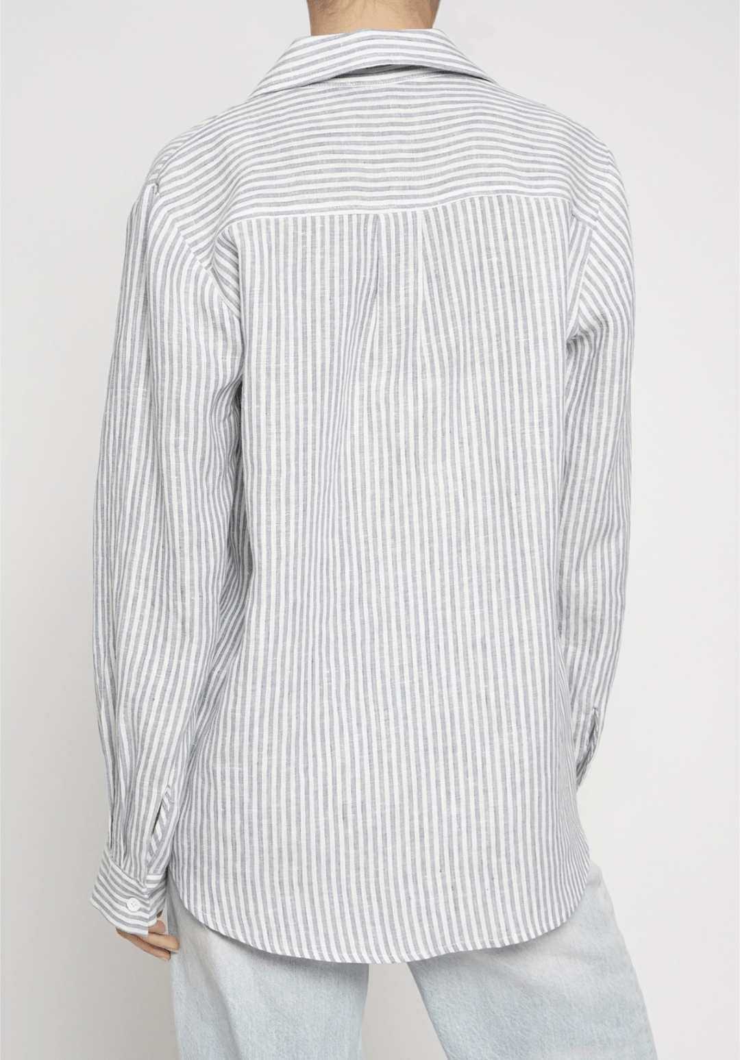Linen Button Down Striped Shirt - Annason