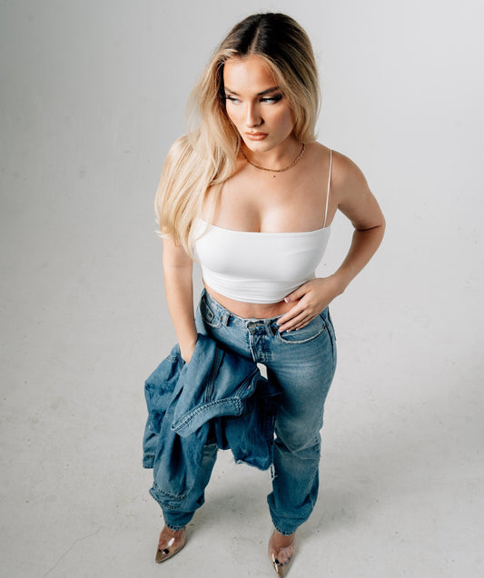 Spaghetti Strap Crop Top - Annason